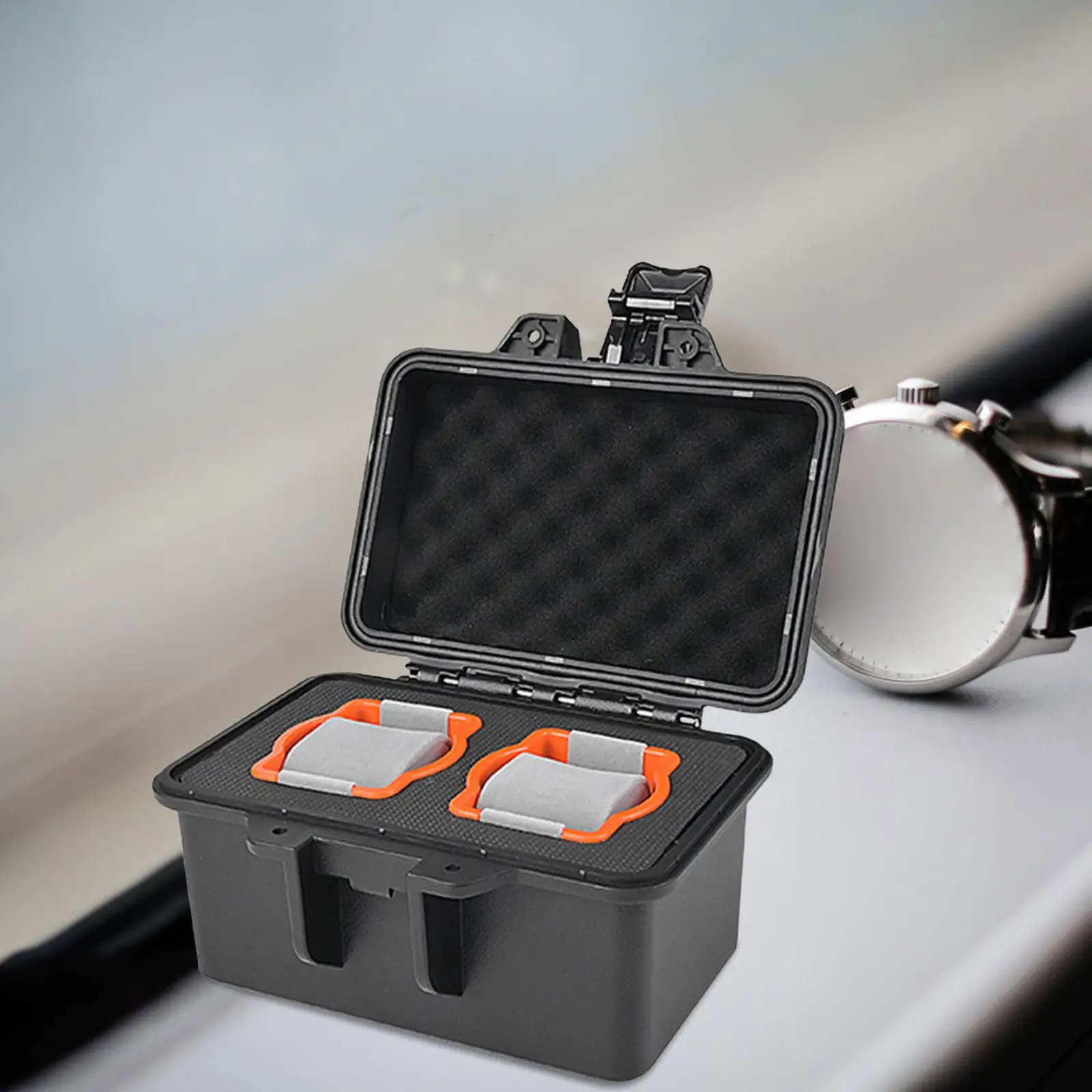 Watch Carry Case Suitcase 2 Slot Storage Hard Shell Watch Bo