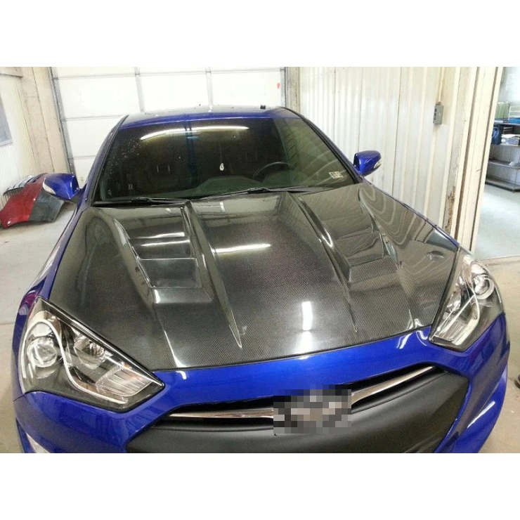 Для 2010-2012 HYUNDAI GENESIS COUPE RS STYLE HOOD (автомобильное волокно)