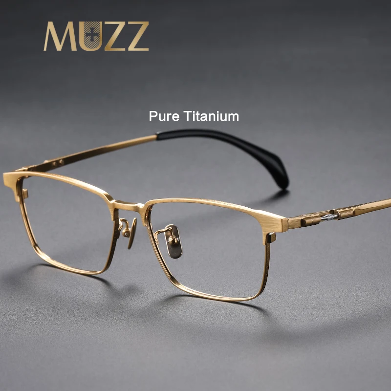 Оправа для очков пилота из чистого титана мужчин и женщин люксовый бренд в ретро