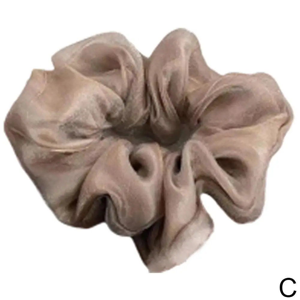 Женская веревка для волос из органзы 2-слойная сетка с большим кишечником