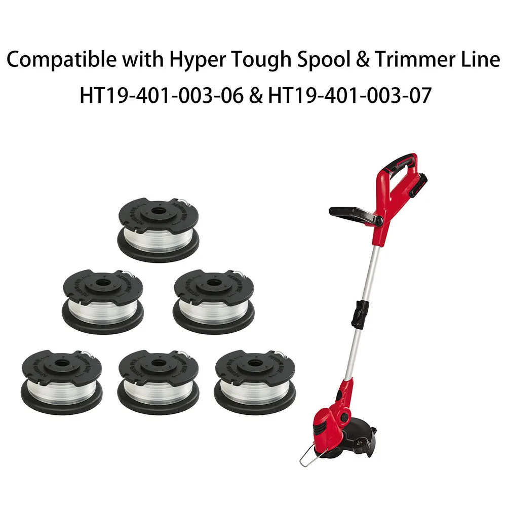 

For Hyper Tough 6 Pack Spool & Trimmer Line for Models HT19 401 003 06 & HT19 401 003 07 Durability Guaranteed