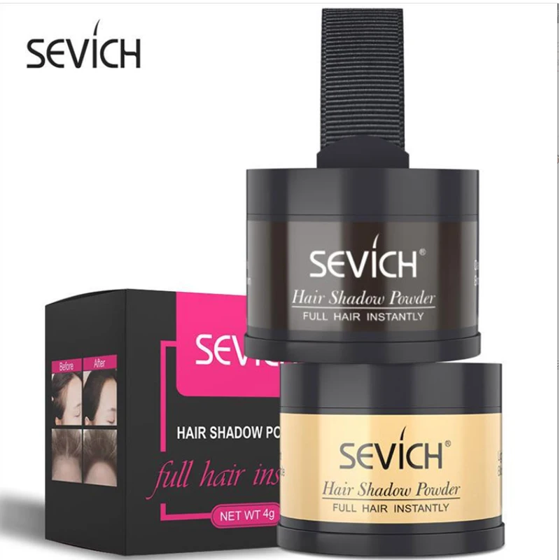 

Sevich Hair Line Powder 4g Black Root Cover Up Natural Instant Waterproof Hairline Shadow Powder Hair Concealer Coverage 13color