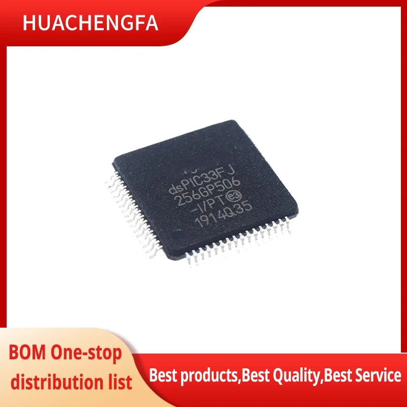 

1PCS/LOT dsPIC33FJ256GP506-I/PT dsPIC33FJ 256GP506 TQFP-64 Digital signal processor controller chip in stock
