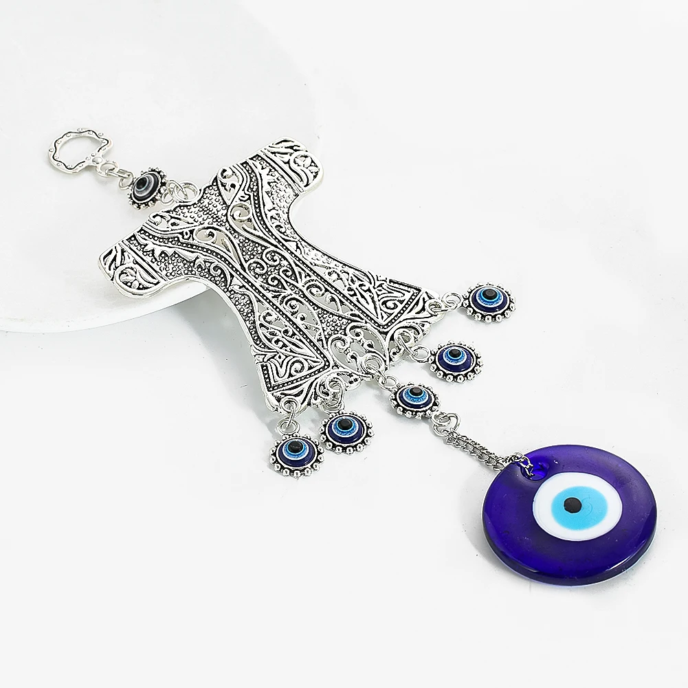 Металлическая подвеска турецкий синий глаз зла украшение для комнаты на удачу