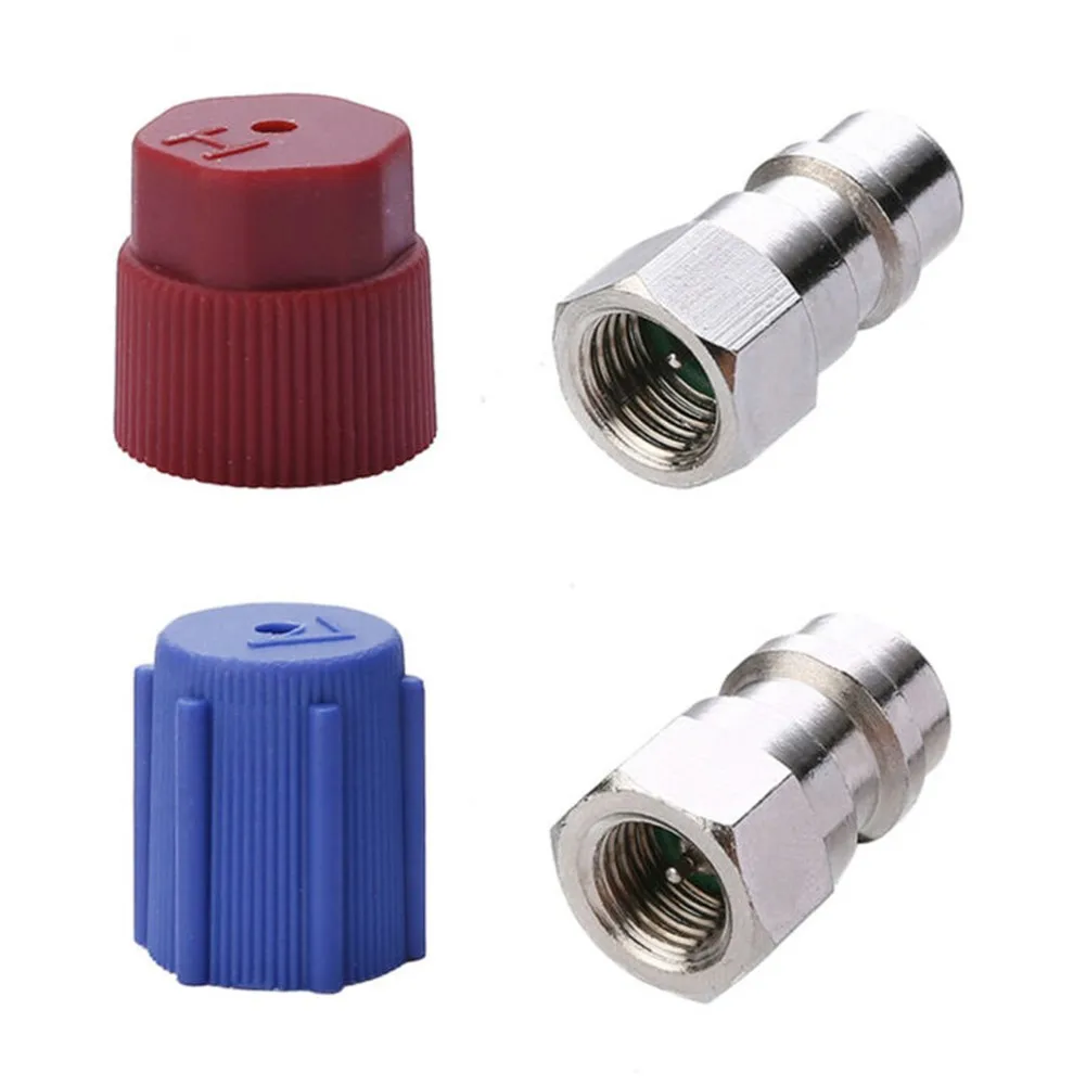 

Quick Disconnect A/C Charging Port Adapter R12 To R134A Retrofit Valve Air Condition Fitting Port High & Low Pressure