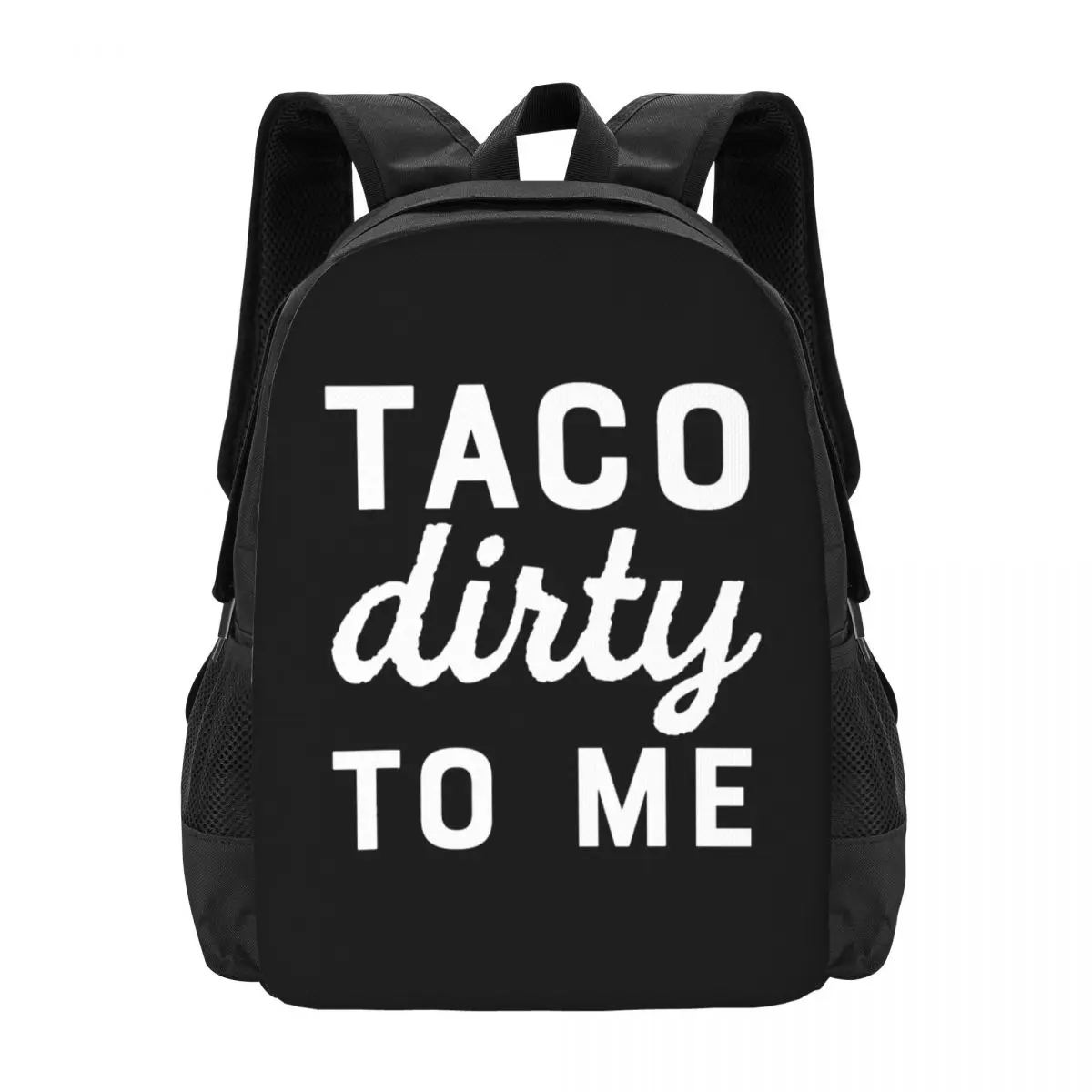 

Простой стильный школьный портфель Taco Dirty To Me, водонепроницаемый вместительный Повседневный дорожный ранец для ноутбука