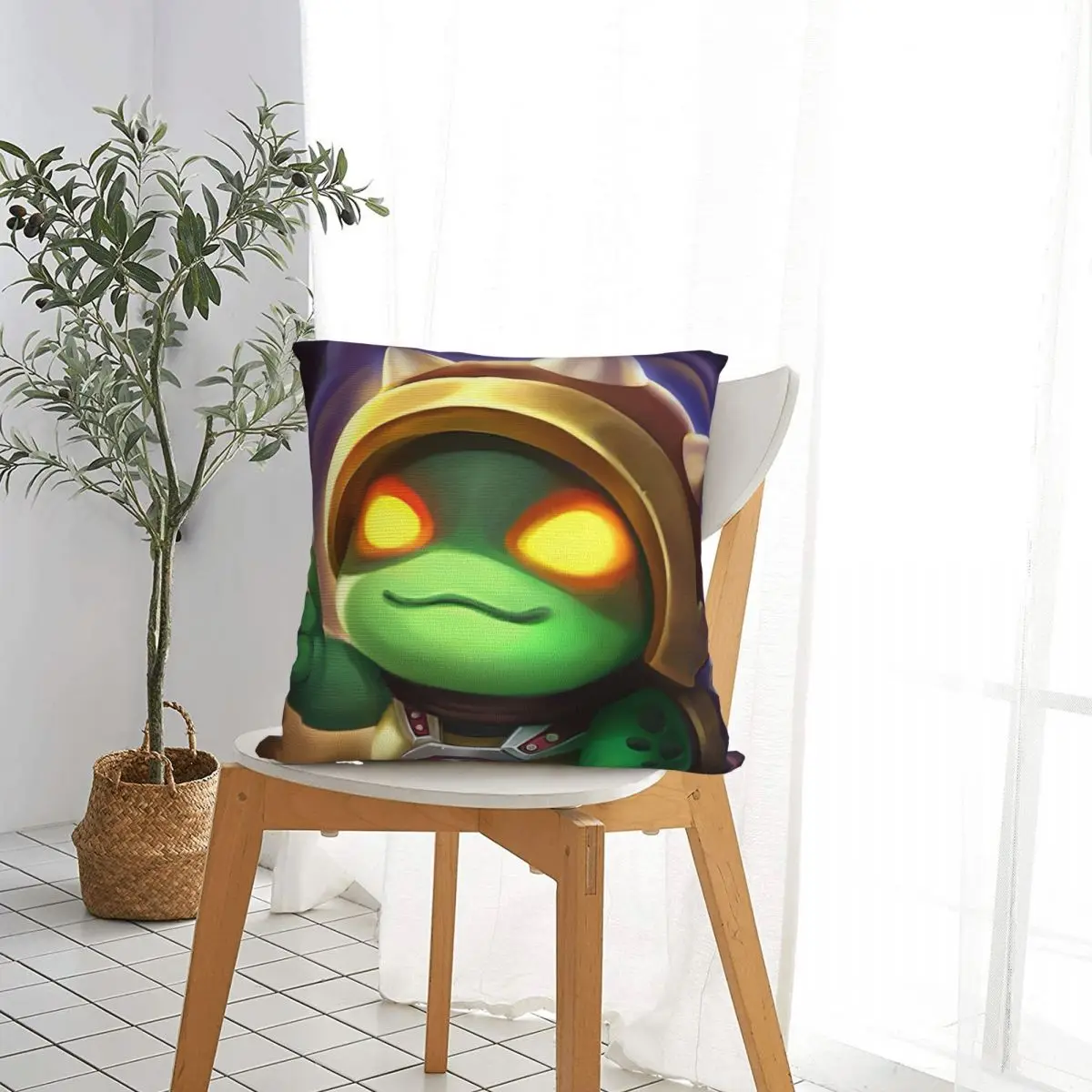 Chibi Rammus OK Pillow Case League Battle Game Legends Cushion Covers Awesome Zippered Decor Pillowcover for Bed 18&quotx18&quot