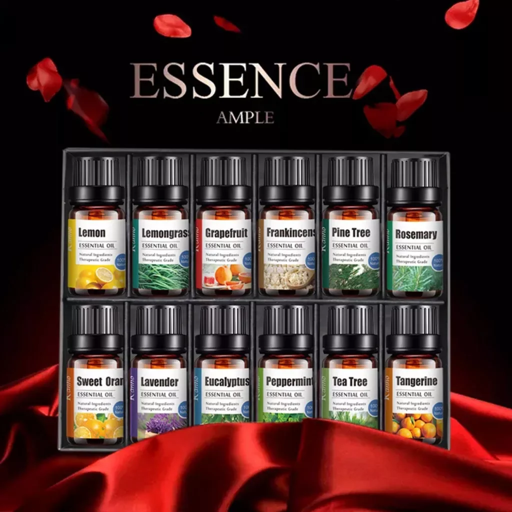 

12pcs/set Pure Natural Air Freshening Essential Oils For Aromatherapy Diffusers Help Relieve Stress Skin Care Improve Sleep#g