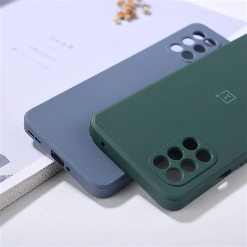 Оригинальный чехол Oneplus 8T роскошный шелковистый мягкий на ощупь жидкий