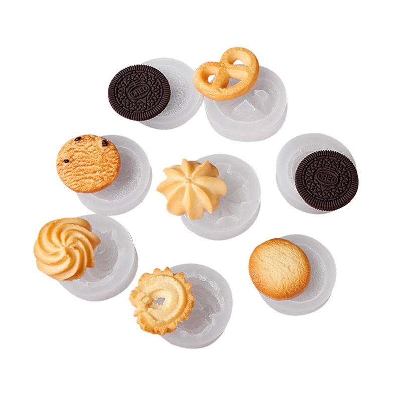 

Silicone Cookie Mold DIY Mini Cream-filled Cookies Baking Accessories Chocolate Molds Mousse Cake Decorating Tools Candle Mould