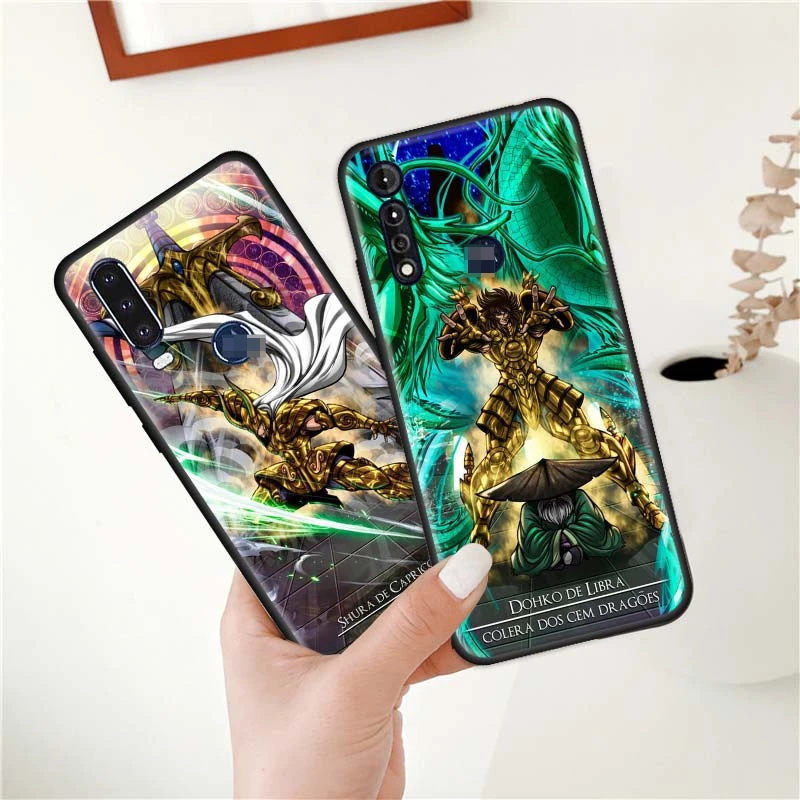 

for Motorola Moto G9 Play G8 Power Lite One Fusion Plus E6s G Stylus G30 G10 Phone Cover Funda Capa Saint Seiya Knights
