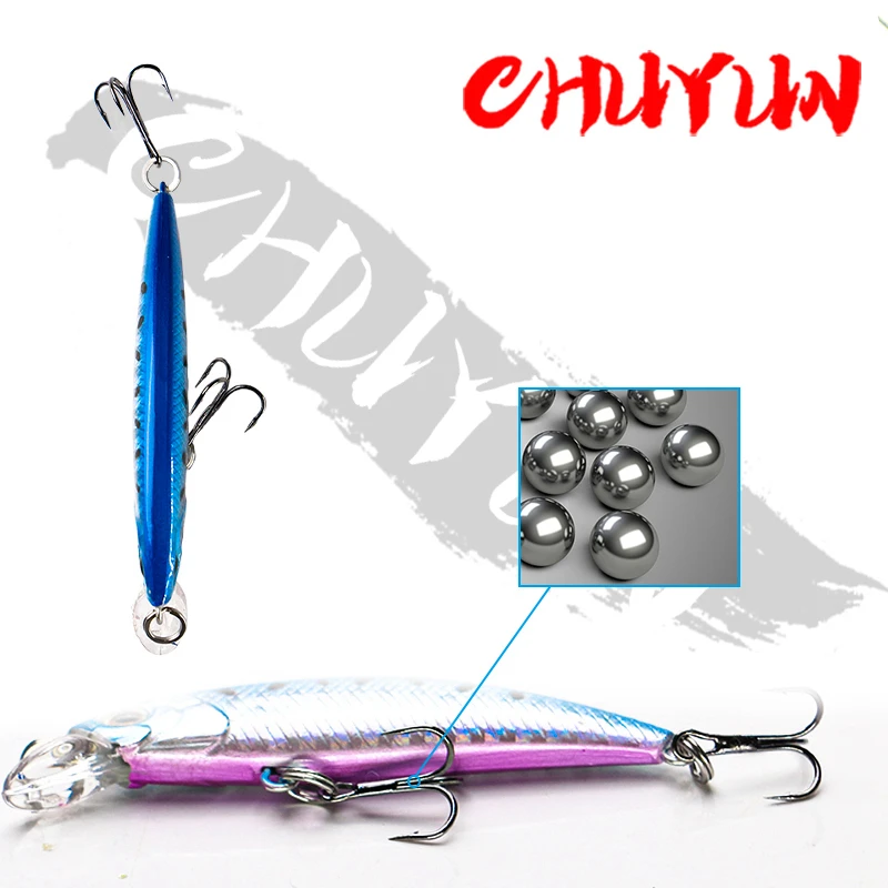 Рыболовная приманка небесно-голубого цвета 68 мм жесткие приманки для