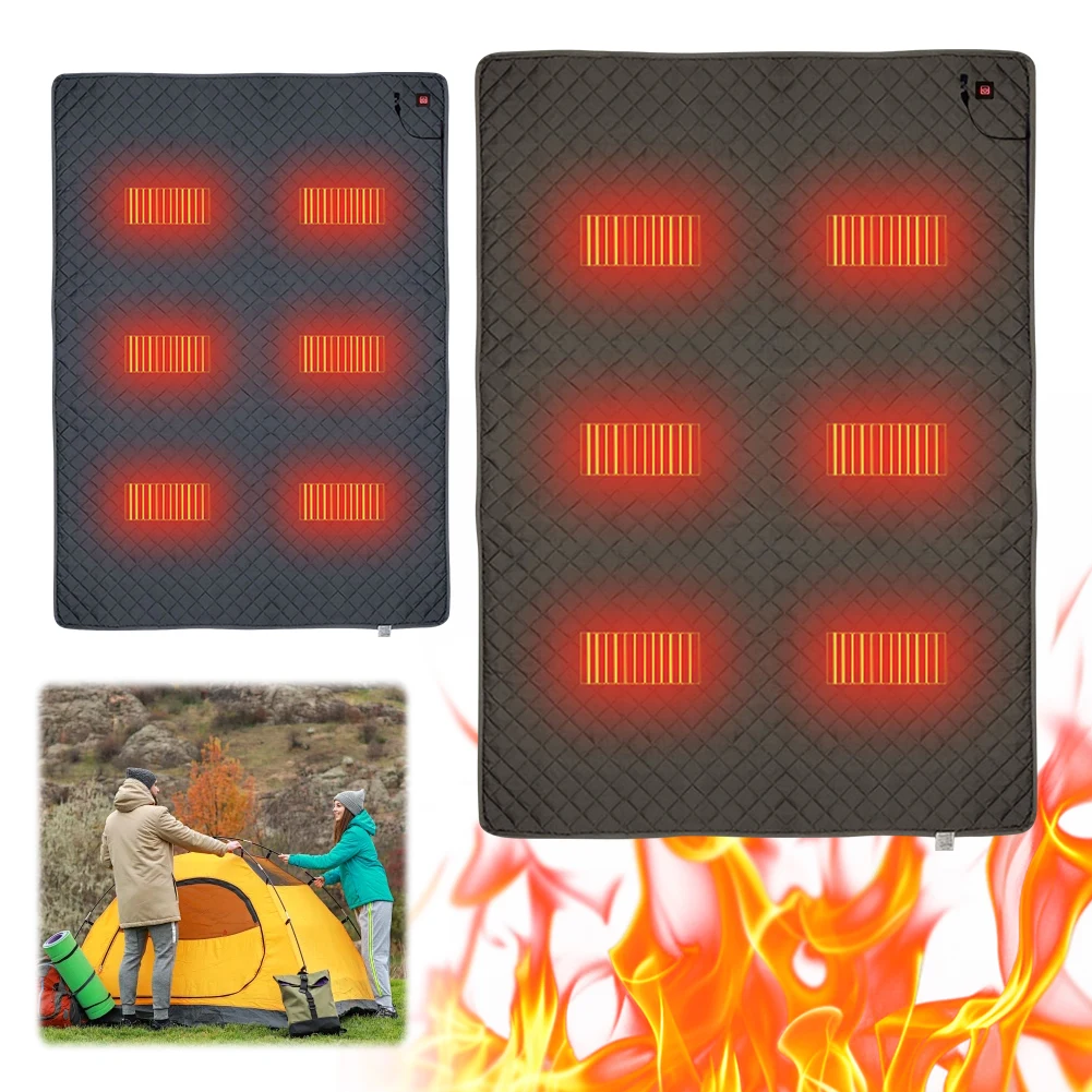 Одеяло для физиотерапии 3-ступенчатый спальный матрас коврик с подогревом 8 зон