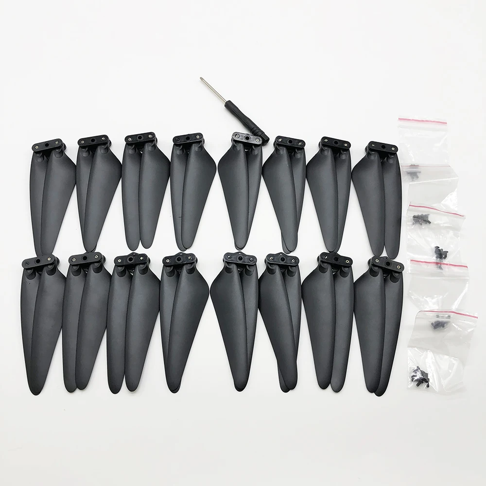 16 шт. пропеллер реквизит запасные части комплект для KF101 PRO/MAX/MAX1 GPS Дрон Квадрокоптер основное лезвие фотоаксессуары