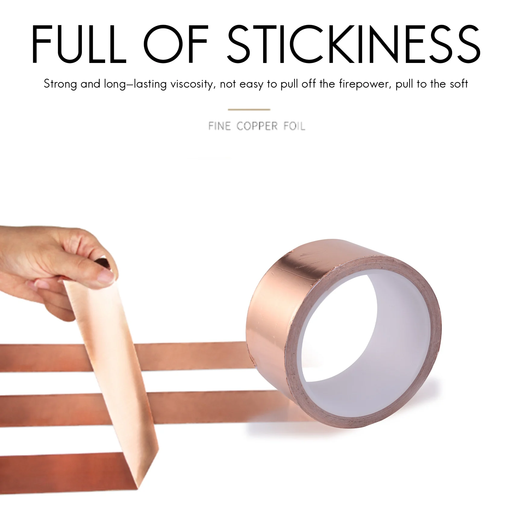 Медная фольгированная лента 50 мм x 30 м для защиты от электромагнитных помех