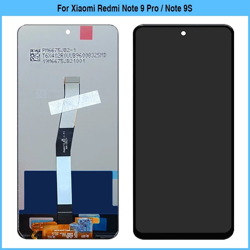 

6.67'' Original For Xiaomi Redmi Note 9 Pro / Note 9S LCD Display Touch Screen Digitizer Assembly LCD Touch Glass Replacement