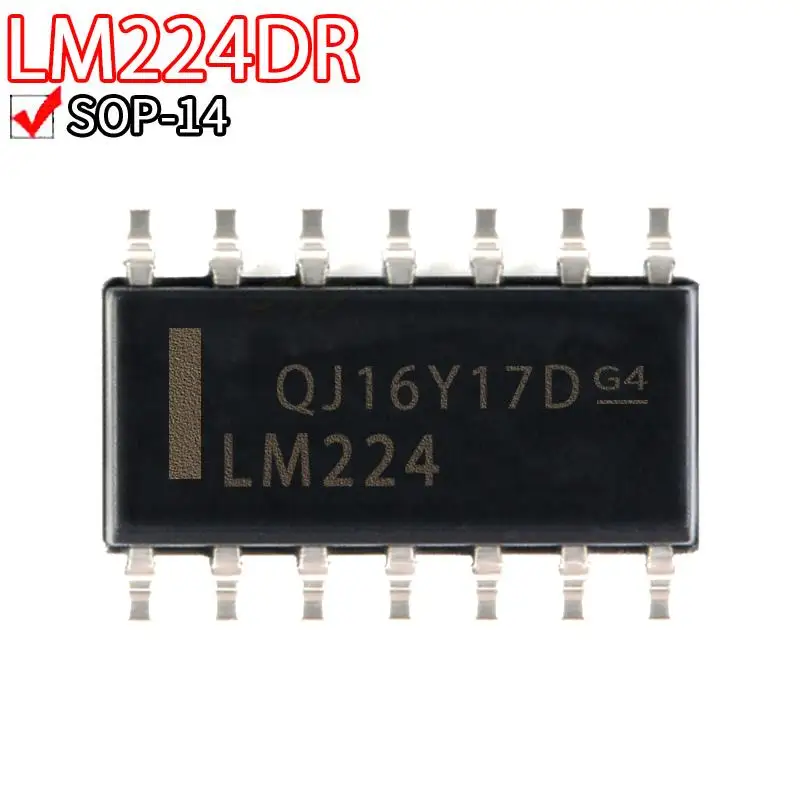 10 шт., LM224DR SOP-14 LM224 SOP14 LM224D 224DR SOP LM124DR LM124 LM324DR LM324 LM239DR LM239
