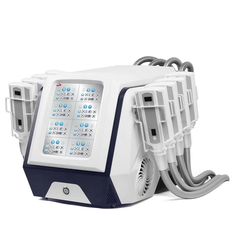 

New Portable Cryo 8 Plates Body Sculpture Diamond Ice Sculpture Cold Fat Freezing LPG Machine Fat Removal Cellulite Reduction