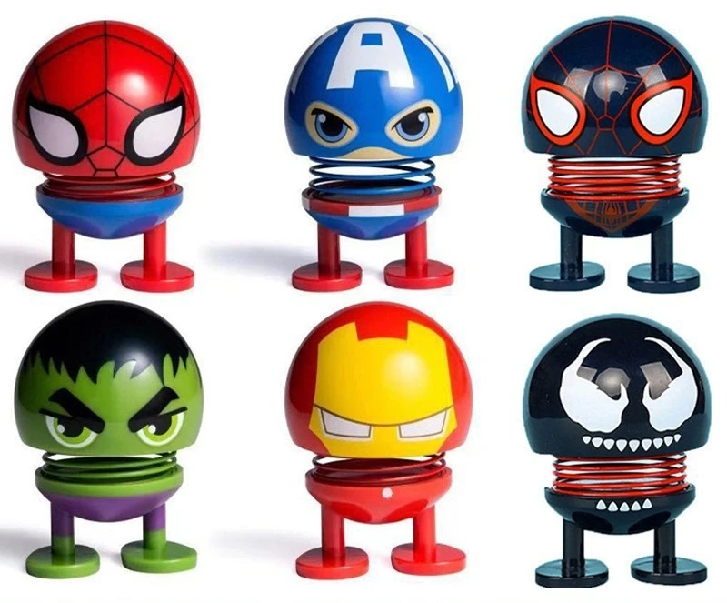 Весенняя трясущаяся кукла Marvel Капитан Америка Халк Железный Человек-Паук