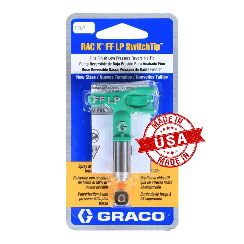FFLP Nozzle 514,512 Graco Original Tip Original Airless Spray Tip Fine Finish Low Pressure Nozzle Guard For Airless Paint Spray