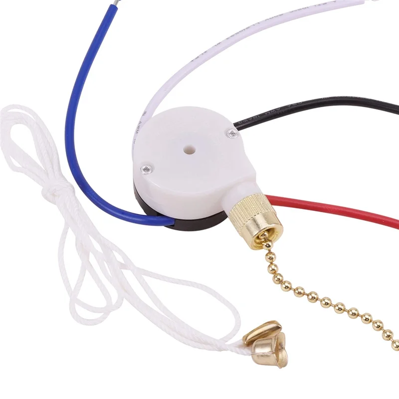 

Комплект переключателей потолочного вентилятора, 3 скорости, 4 провода, выключатель вентилятора, переключатель управления скоростью на мол...