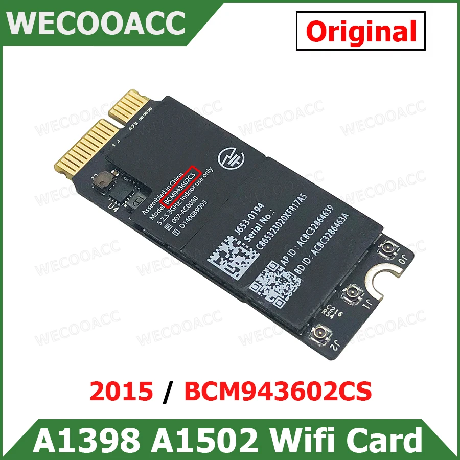 Оригинальная Bluetooth 4 0 Wi-Fi карта для Macbook Pro Retina 13 &quot15&quot A1398 A1502 2015 BCM943602CS - купить по