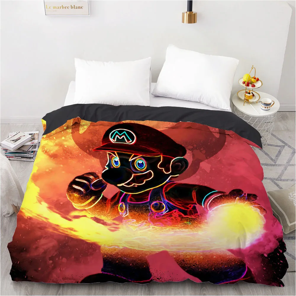 

3 PCS 3D Printed Marios The Soul Hero Duvet Cover 200x220 Size Printing NO Pillowcases And NO Sheets Home Textiles Comforter