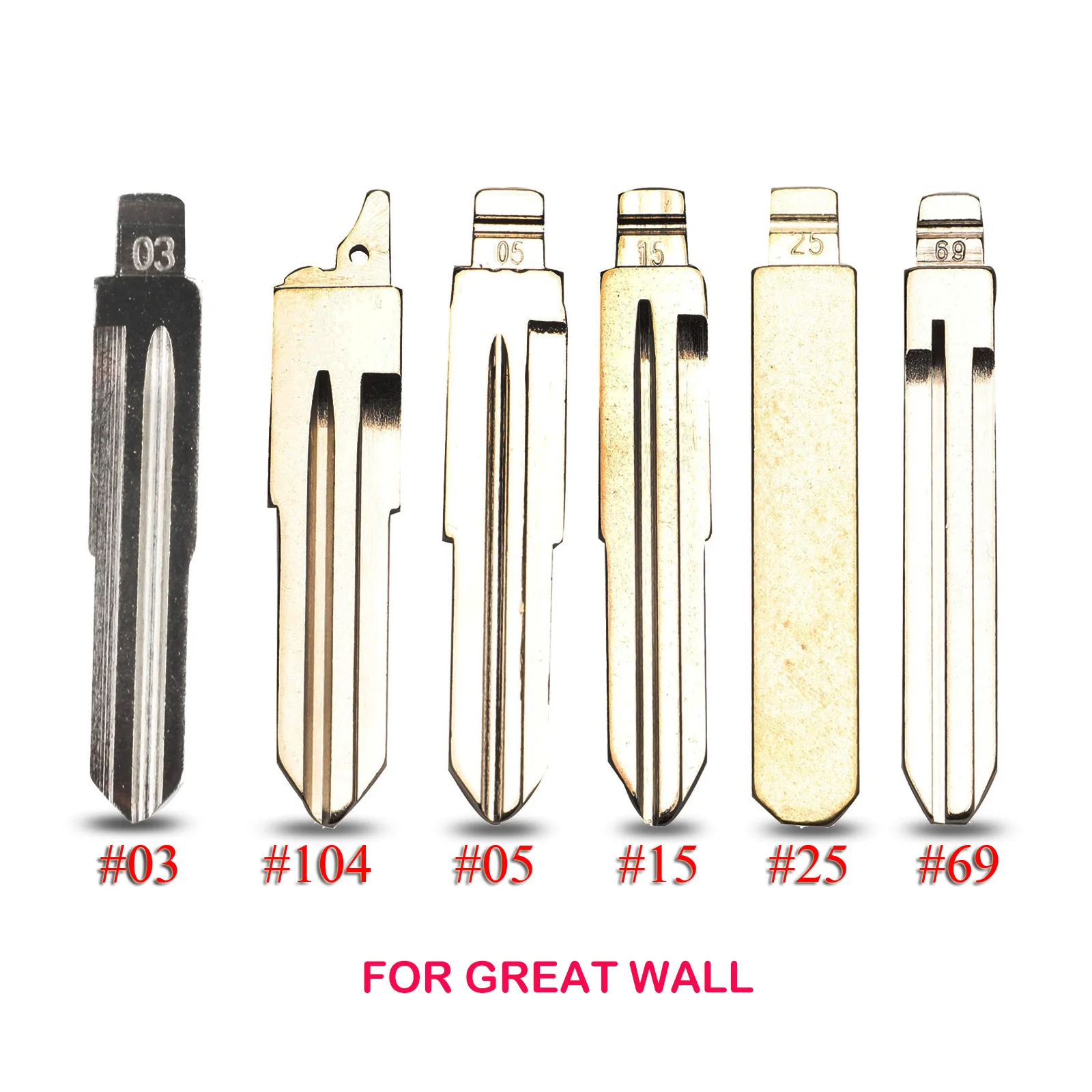 

#03 #05 #15 #25 #69 #104 Складной автомобильный ключ с дистанционным управлением для Great Wall Haval Hover H1 H2 H3 H5 H8 H9 KD необработанный ключ