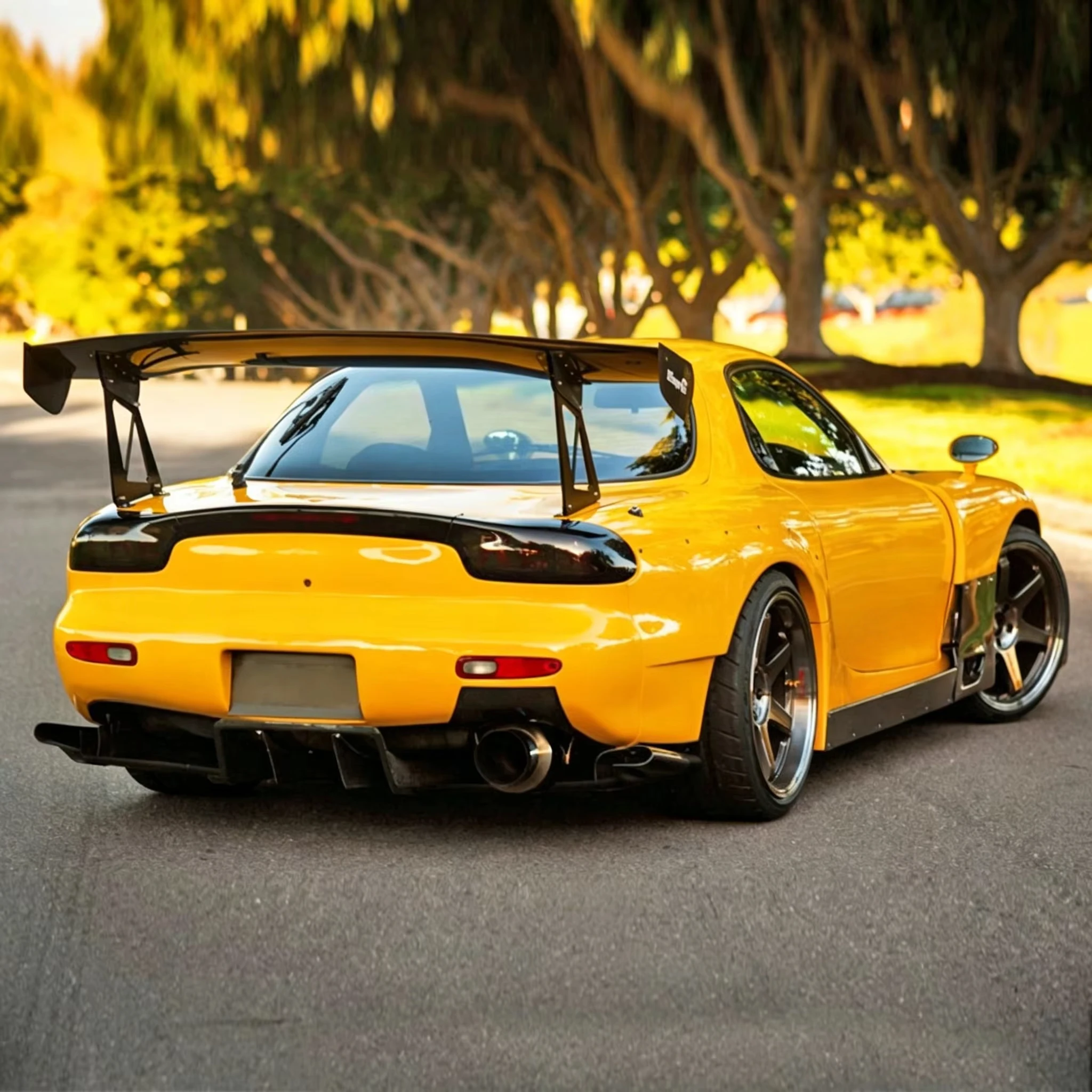Фото Комплект широкого обвеса Veidt Mazda RX7 REGT Amemiya FD3S из карбона, полный набор деталей для модификации кузова №3