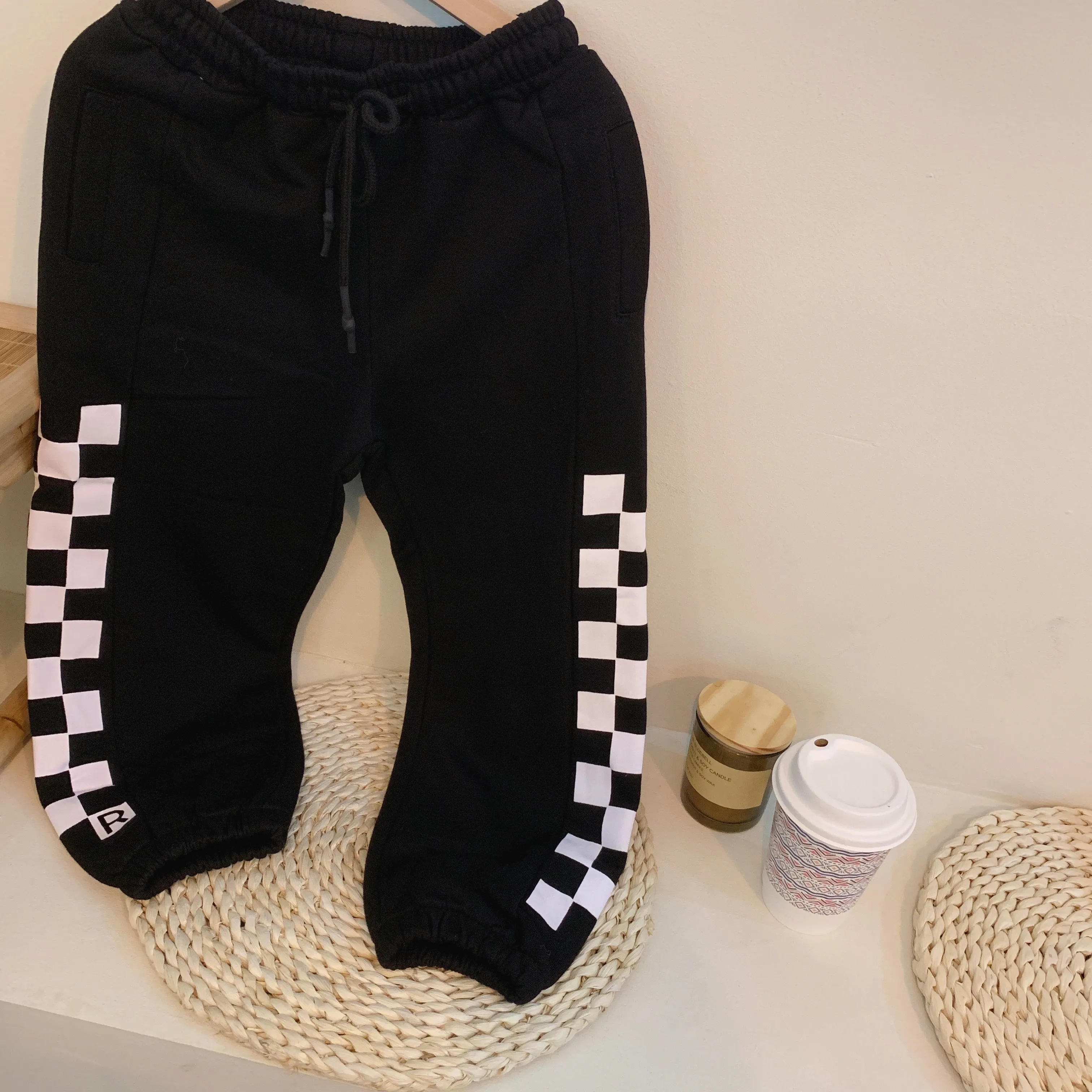 

2023 New Children's Leisure Sports Boutique Pants Spring and Autumn Boys and Babies 100% Cotton Clothing Popular Korean Style