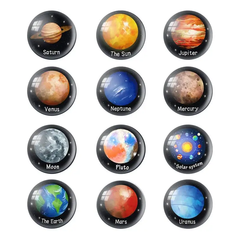 

Магниты для холодильника, круглые магнитные наклейки, эстетические, 12 наборов, магниты для дома и офиса