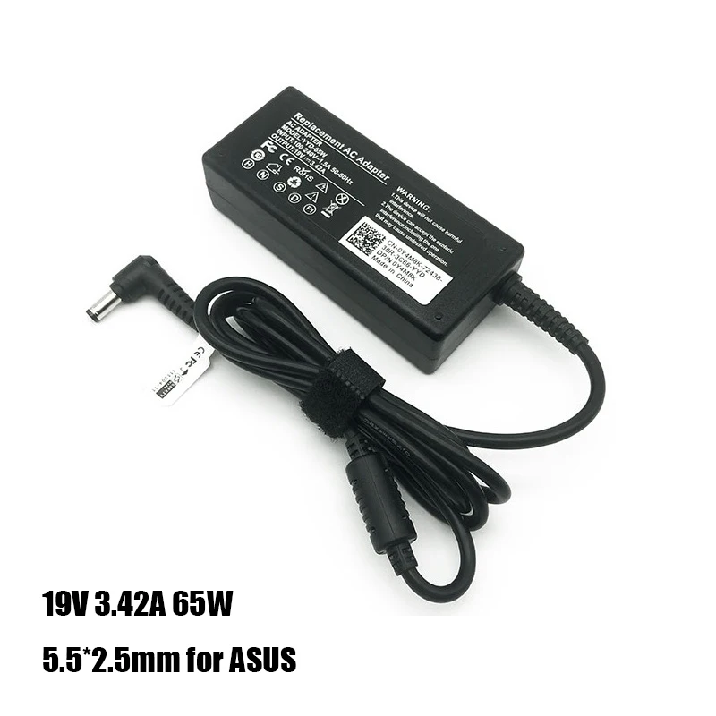 Зарядное устройство для ноутбуков Asus X401A X550C A450C Y481 X501LA X551C V85 A52F X555 19 в 5 А 2 x мм 65 Вт |