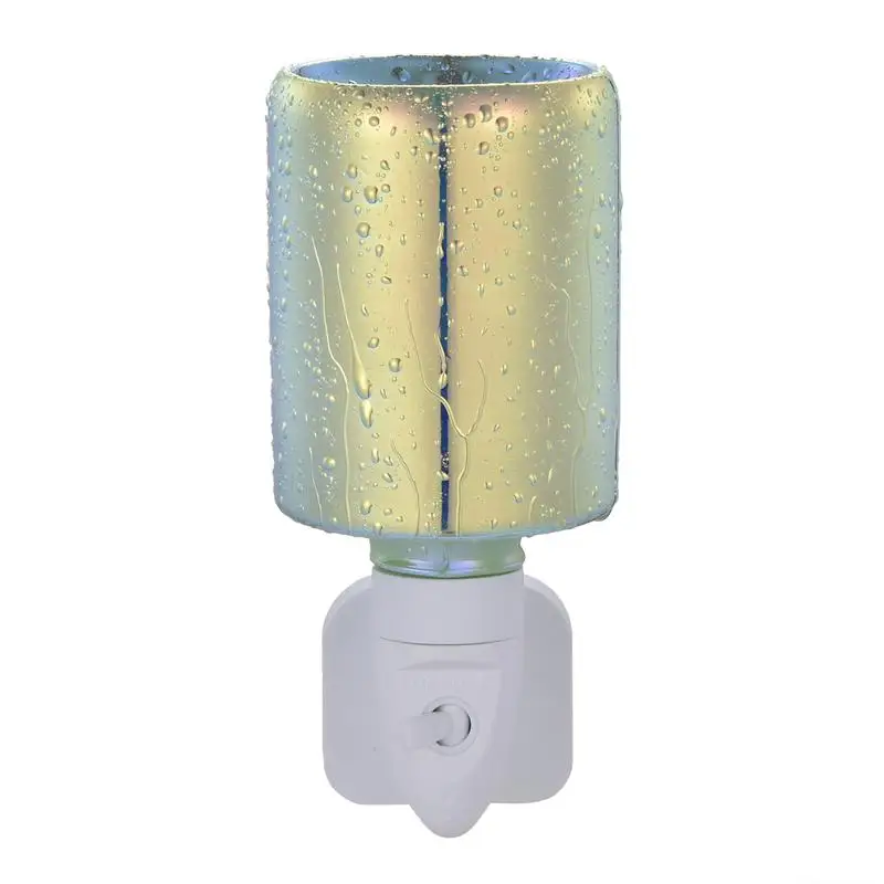 

Wax Melt Burner Fall Wax Melts Bathroom Night Light Glass Electric Oil Burner Wax Melt Burner Plug-InFragrance Oil