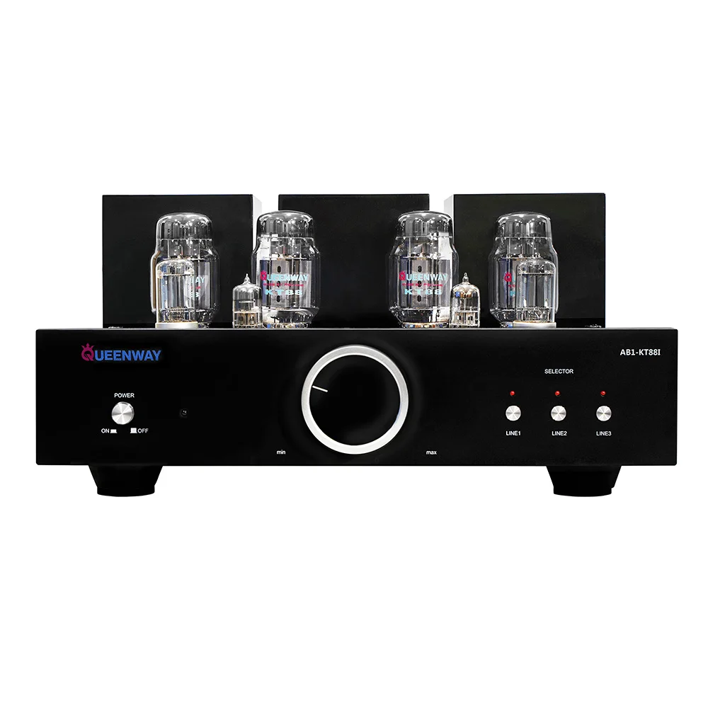 

Queenway AB1-KT88I 6550EH*4 Integrated Vacuum Tube Amplifier Triode 32W*2 Ultra Linear 50W*2 Mode Switch with Remote