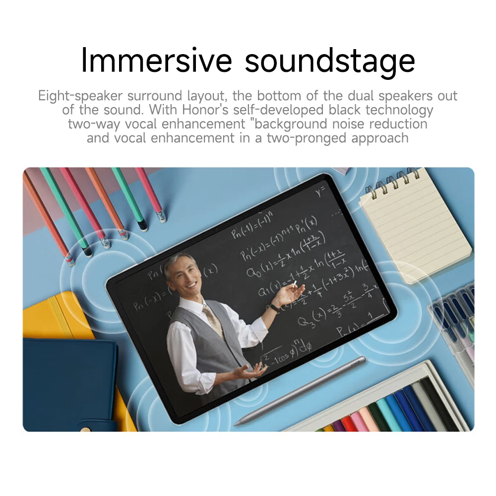 Планшет Honor Pad 9 2024 дюйма 12 1 K 2 5 Гц IPS экран процессор Snapdragon 6 система MagicOS 120