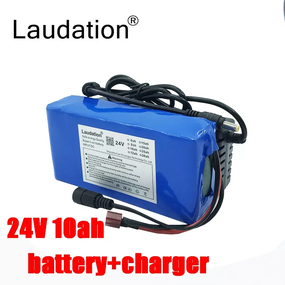 

Laudation 24V 10Ah 7S2P 21700 Li-ion Battery Pack Electric Bicycle Moped /Electric/Lithium Ion Battery Pack+ 2A Charger With BMS
