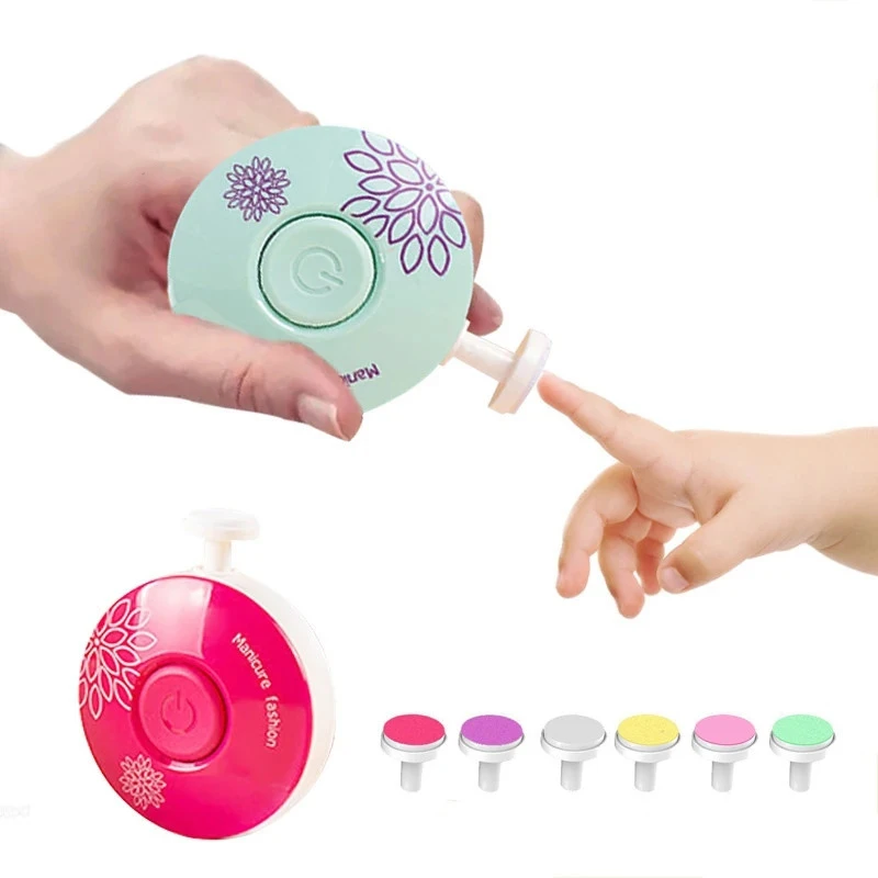 

Baby Nail Trimmer Electric Kid Nail Polisher Tool Infant Manicure Scissors Baby Hygiene Kit Baby Nail Clipper Cutter For Newborn