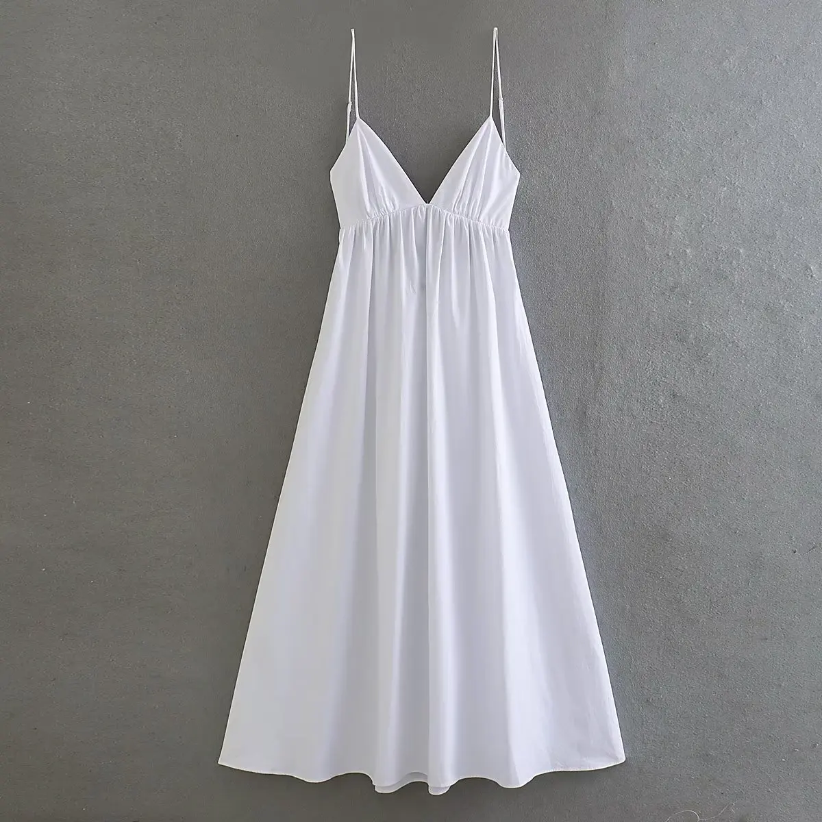 

Женское винтажное платье-миди с открытой спиной, ветровка на тонких бретельках, лето 2023