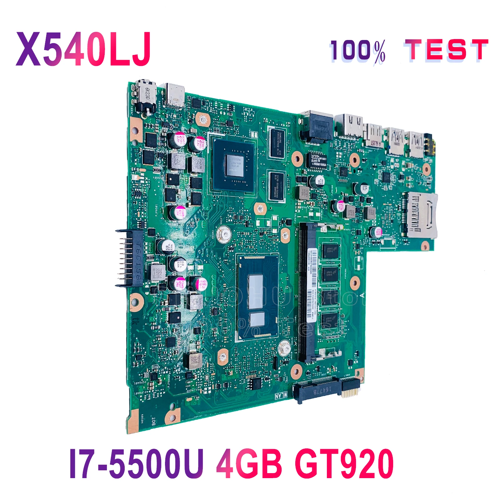 

Материнская плата X540LJ для ноутбука ASUS X540LA X540LD X540L F540L X540UP MainboardI7-5500U 4 Гб GT920M-2GB Test 100% с функцией работы