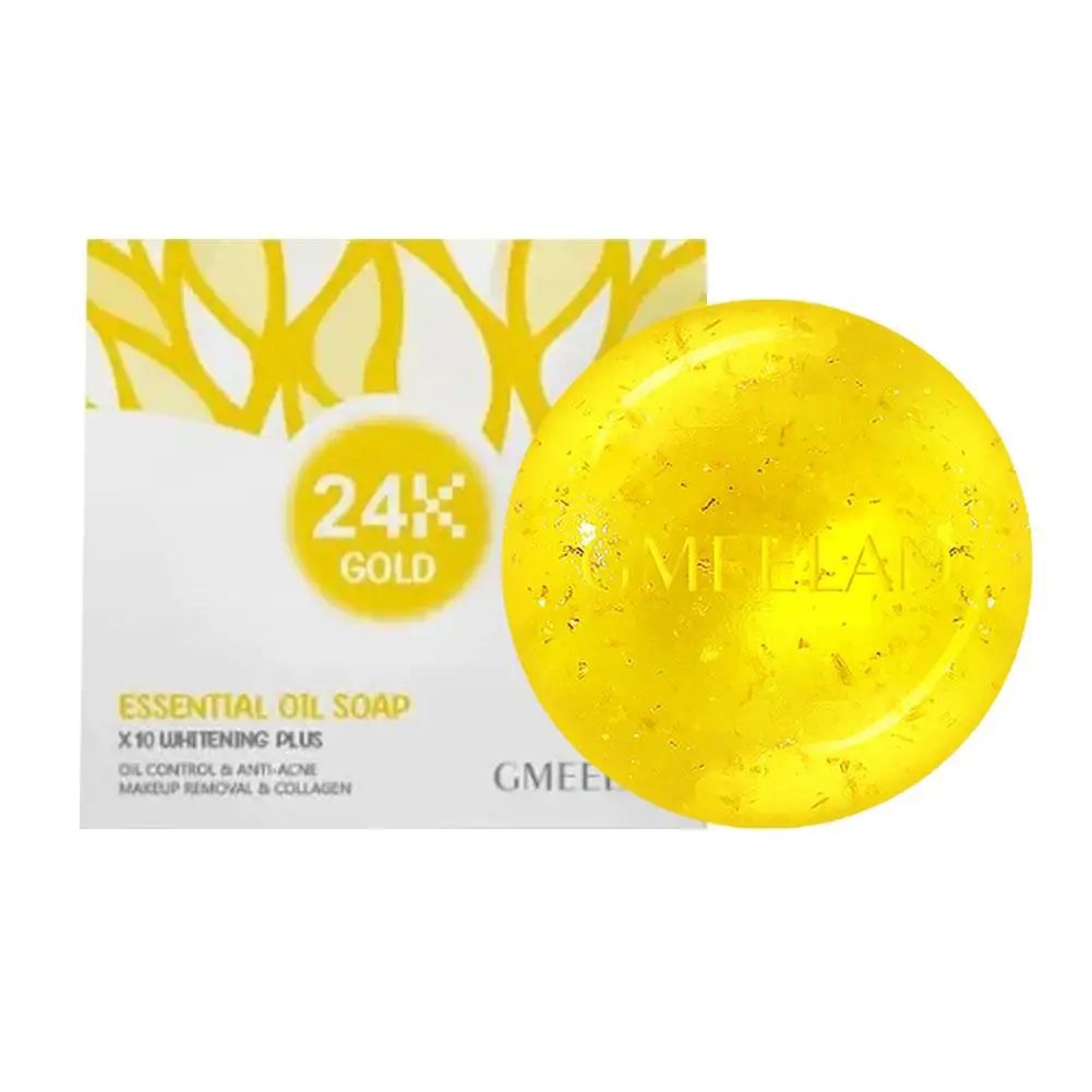 Отбеливающее мыло из 24-каратного золота очищающее средство для удаления черных