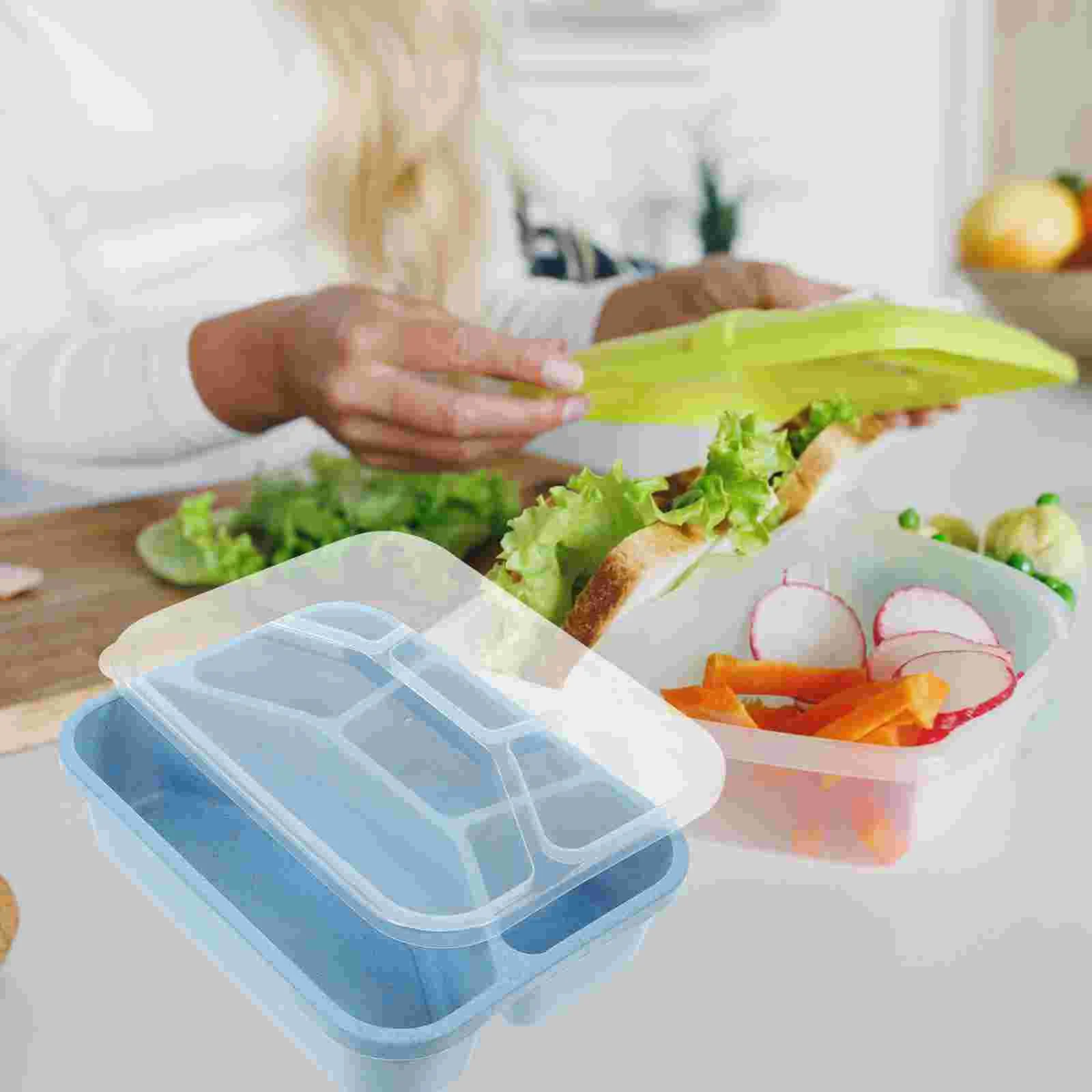 

6 Pcs Bento Box Portable Case Strawlunch Container Containers Lunchboxes Food Cases Pp Holder Storage Student