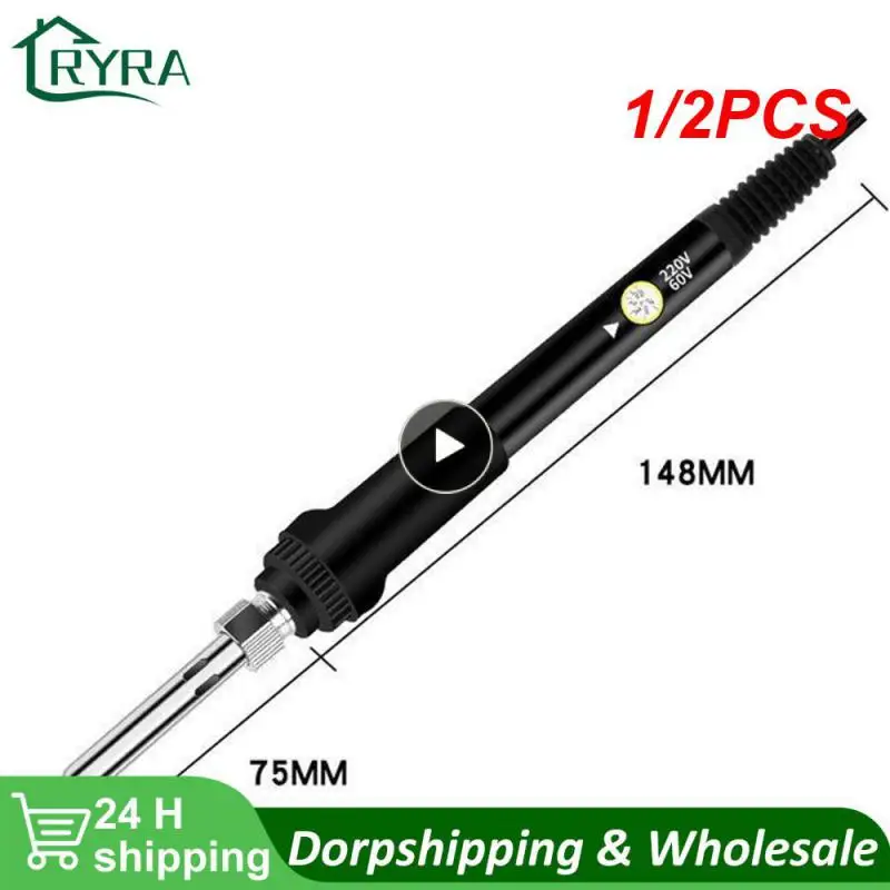 

1/2PCS New Adjustable Temperature Electric Soldering Iron 220V 110V 60W Welding Solder Rework Station Heat Pencil Tips Repair