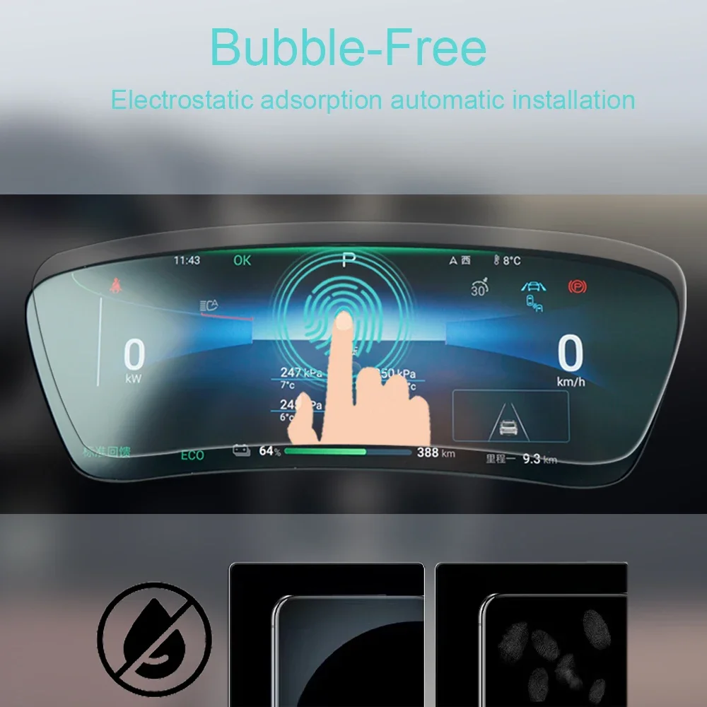 MUQSHI салон автомобиля экран центральной консоли закаленная стеклянная пленка