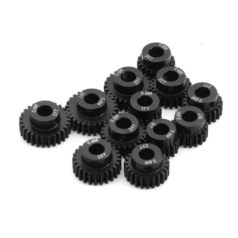 4pcs 0.6M 5mm 25T 26T 27T 28T Pinion Gear Moter Set for HSP 1/10 RC Car Upgrade Parts Accessories