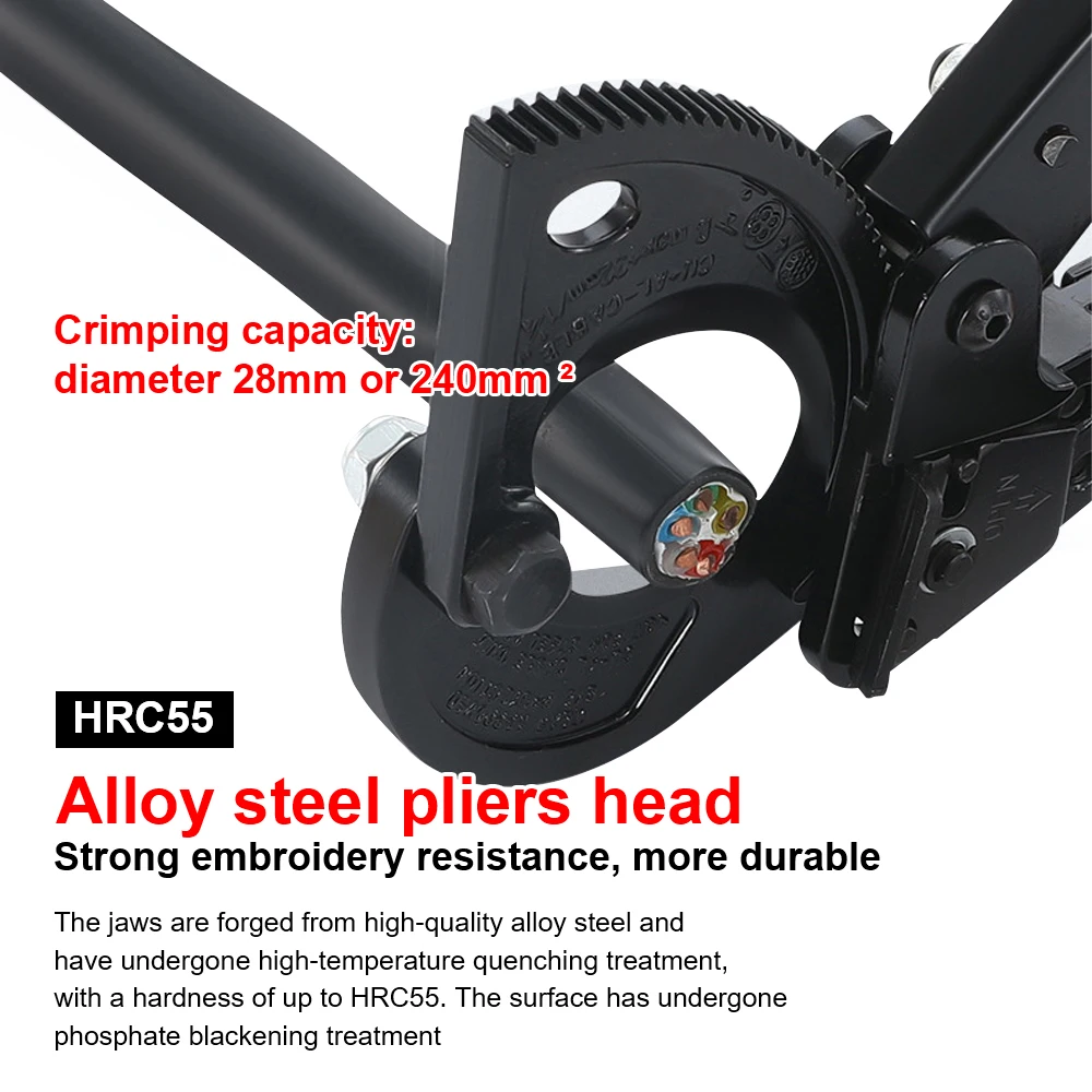 Резак для кабелей U50 с храповым механизмом сверхмощные плоскогубцы резки