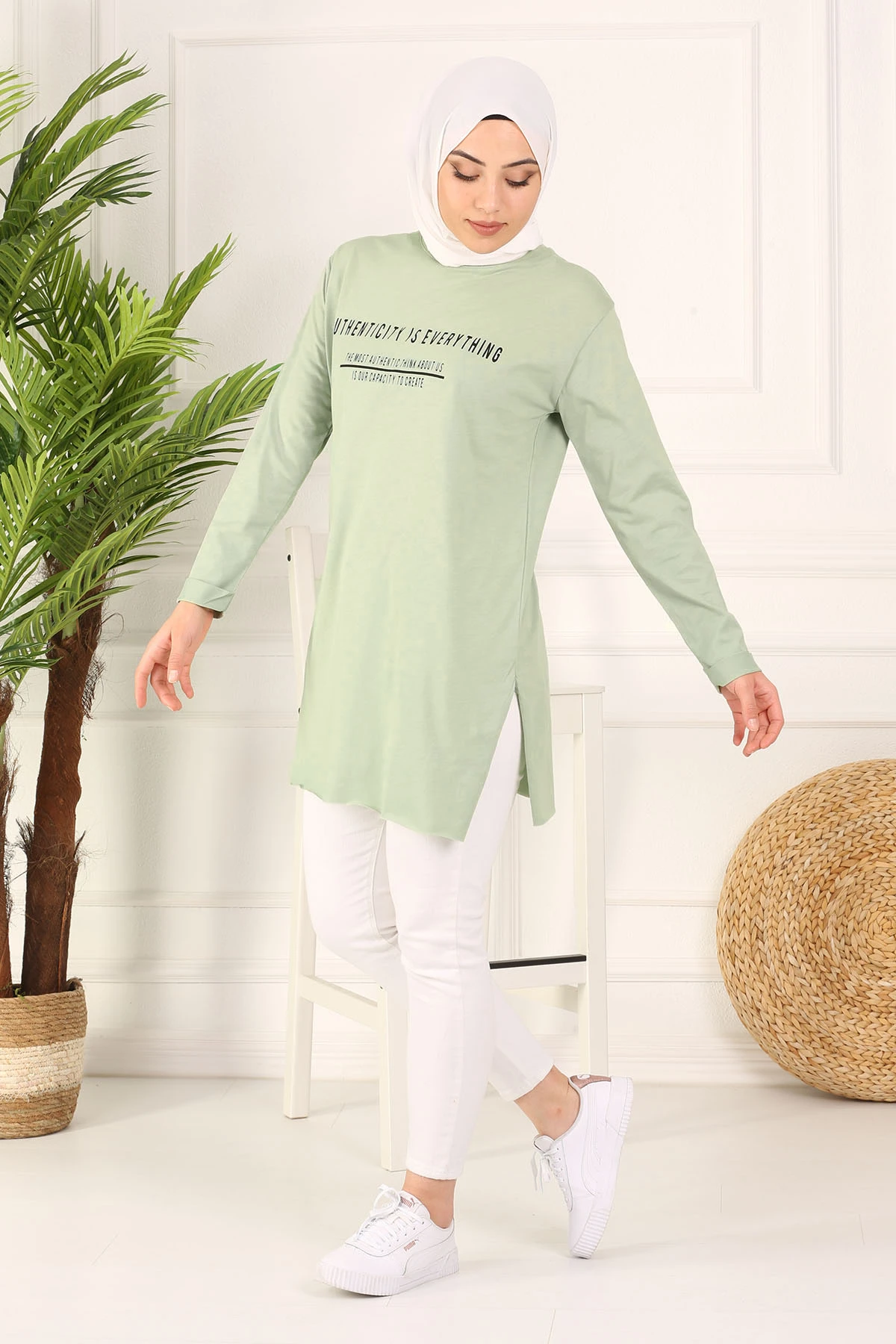 Yazlık Combed NY- Mint Yeşili