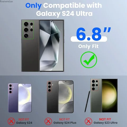 Магнитный чехол для беспроводного зарядного устройства для Samsung Galaxy S24 Ultra, чехол для зарядки Magsafe Power Bank Battery Pack bateria