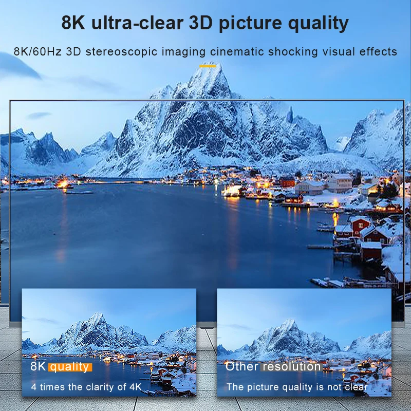 HDMI 2 1 волоконно-оптический кабель 8K @ 60 Гц 4K 120 48 Гбит/с HDR ARC HDCP для проектора HDTV Box