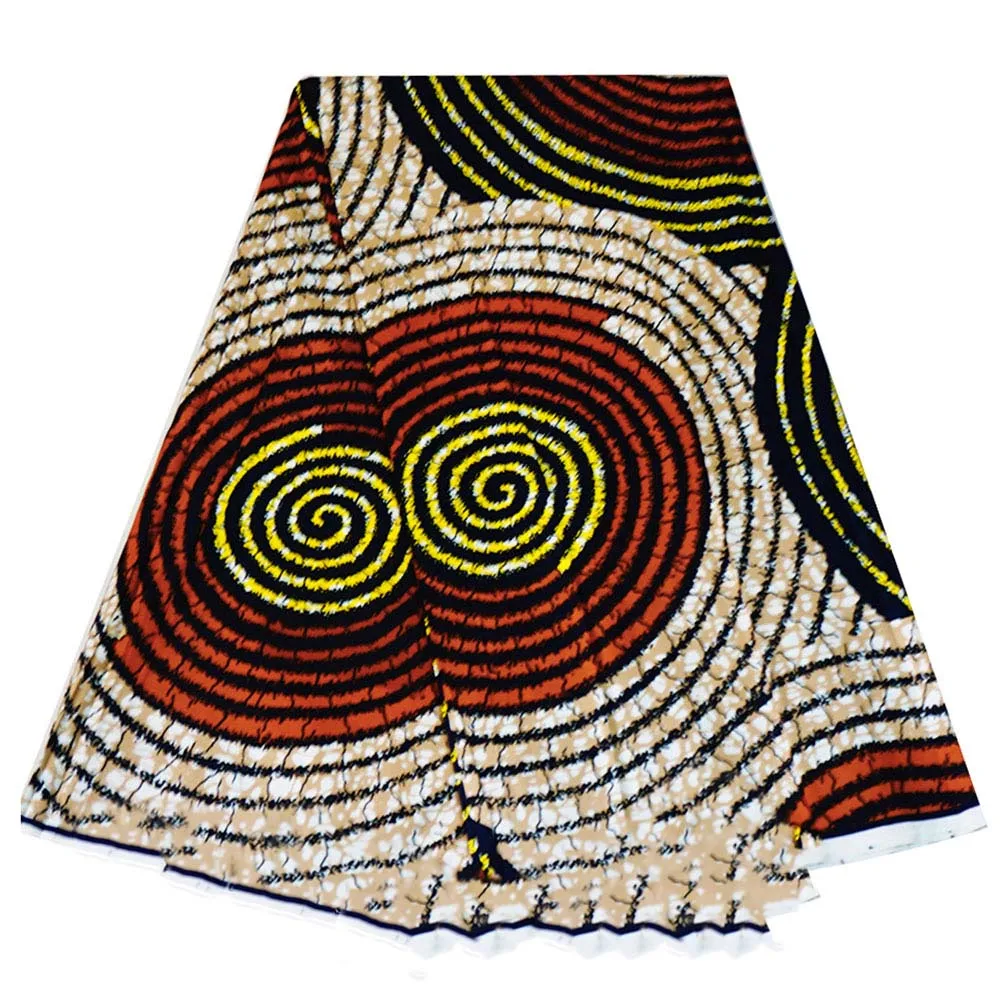 

Высококачественная африканская Женская ткань с принтом в виде воска, ткань в нигерийском стиле, 100% полиэстер, африканская восковая ткань