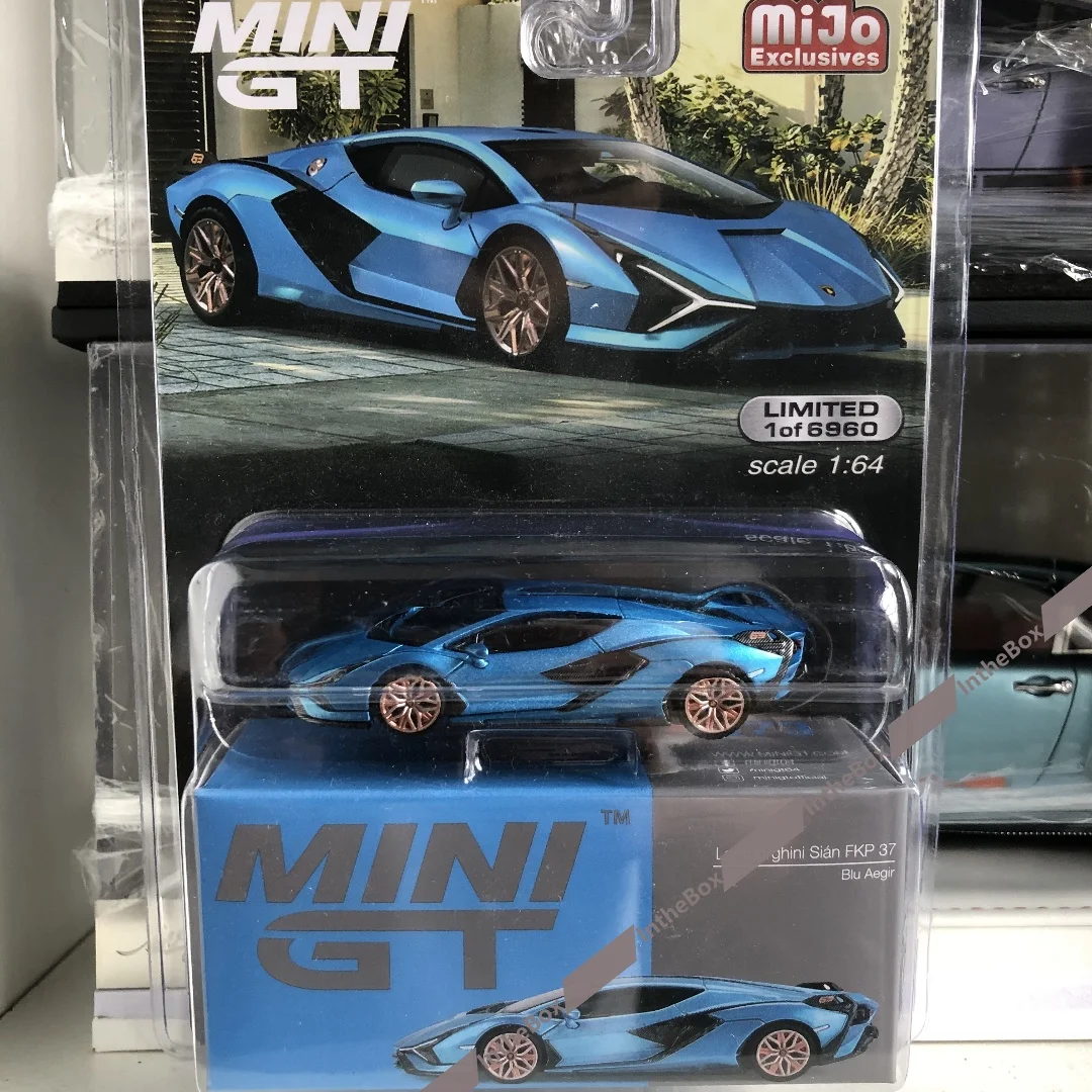 Mini GT 1:64 Sián FKP 37 Blu Aegir # Коллекция литых под давлением металлических автомобилей 573